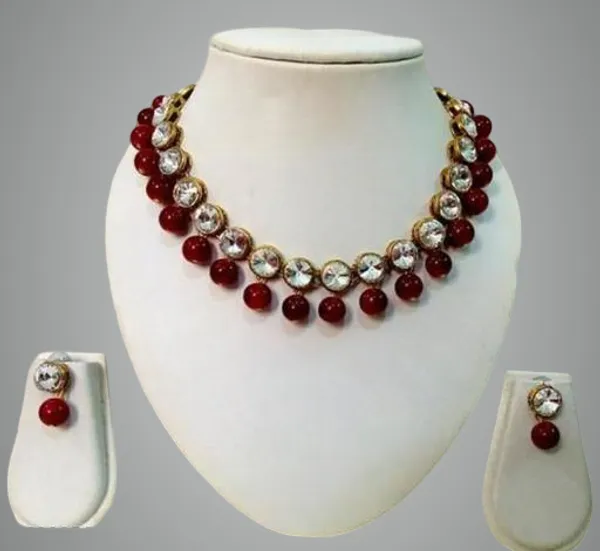 Viva_Jewels_Regal_Maroon_&_Kundan_Round-Cut_Necklace_Set_–_Traditional_Gold-Plated_Bead_Jewellery_with_Matching_Drop_Earrings_for_Weddings_&_Festive_Wear