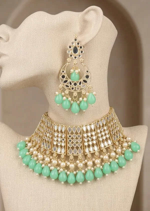 Viva_Jewels_Regal_Sea-Green_&_Gold_Kundan_Choker_Set_–_Premium_Brass-Based_Handcrafted_Necklace_with_Mint_Droplets_and_Matching_Statement_Earrings