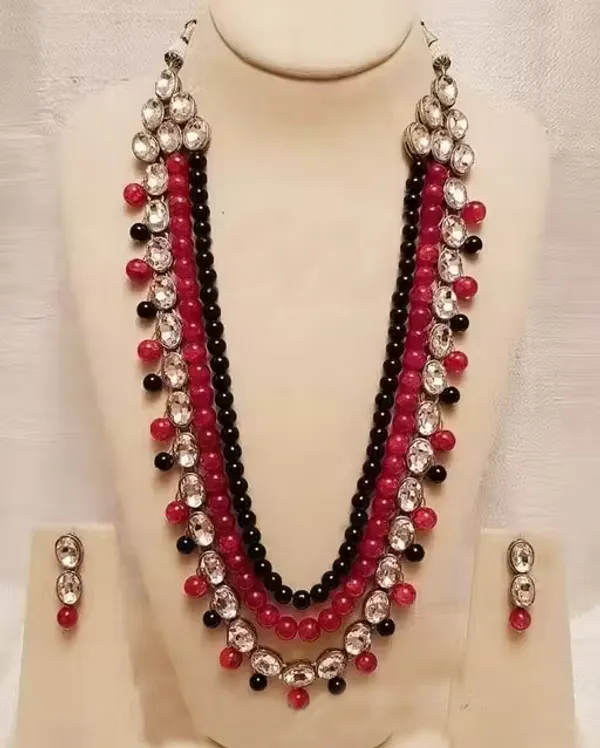 Viva_Jewels_Multicolor_Brass_Premium_Necklace_Set_–_Elegant_Gold-Plated_Statement_Jewellery_with_Matching_Earrings_for_Grand_Weddings_&_Festive_Glamour