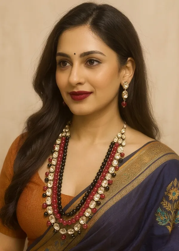 Viva_Jewels_Multicolor_Brass_Premium_Necklace_Set_–_Elegant_Gold-Plated_Statement_Jewellery_with_Matching_Earrings_for_Grand_Weddings_&_Festive_Glamour