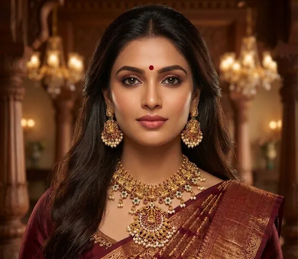 Viva_Jewels_Royal_Antique_Gold-Plated_Goddess_Lakshmi_Temple_Necklace_Set_–_Premium_Nakshi_Work_Multi-Idol_Haram_with_Classic_Kemp_Stones_and_Pearl-Fringed_Jhumka_Earrings