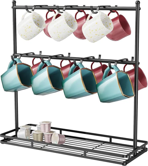 Black_Coffee_Mug_Holder_For_Countertop_14-Hook_Mug_Tree_Rack_For_14_Cups_2_Tier_Mug_Display_Stand_With_Heavy_Duty_Metal_Base