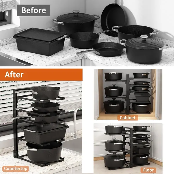 Black_Adjustable_Pots_And_Pans_Organizer_Under_Cabinet_8-Tier_Pot_And_Pan_Organizers_Inside_Cabinet_Kitchen_Cabinet_Organizers_And_Storage