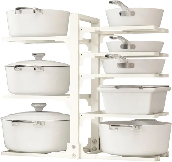 White_Adjustable_Pots_And_Pans_Organizer_Under_Cabinet_8-Tier_Pot_And_Pan_Organizers_Inside_Cabinet_Kitchen_Cabinet_Organizers_And_Storage
