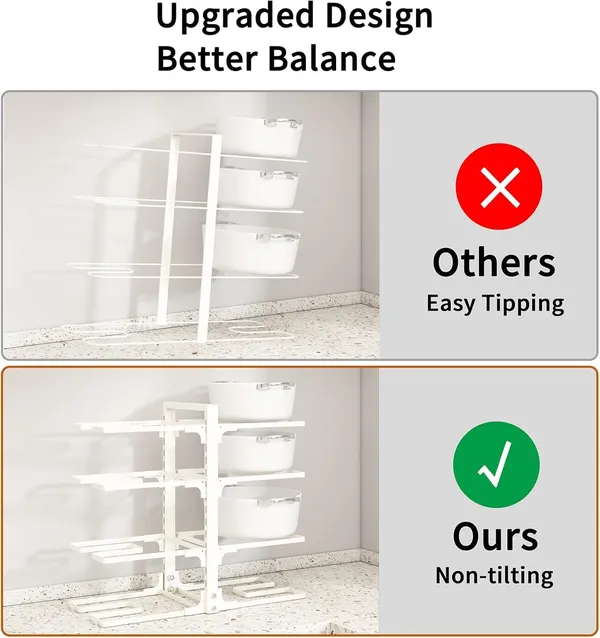 White_Adjustable_Pots_And_Pans_Organizer_Under_Cabinet_8-Tier_Pot_And_Pan_Organizers_Inside_Cabinet_Kitchen_Cabinet_Organizers_And_Storage
