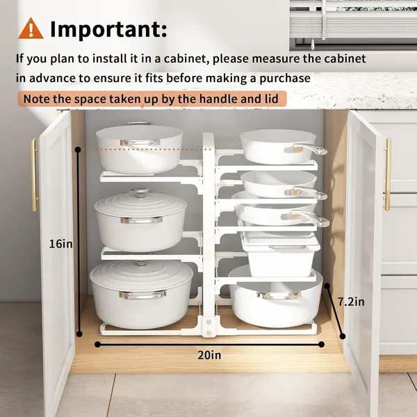 White_Adjustable_Pots_And_Pans_Organizer_Under_Cabinet_8-Tier_Pot_And_Pan_Organizers_Inside_Cabinet_Kitchen_Cabinet_Organizers_And_Storage