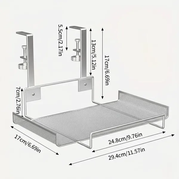 Black_Gi_Galvanized_Steel_Silver_Color_No-Drill_Under_Desk_Cable_Management_Tray_Organizer_Space-Saving_Cable_Office_Bedroom_&_Living_Room_Easy_Install_&_Reusable_Desk_Cord_Organizer