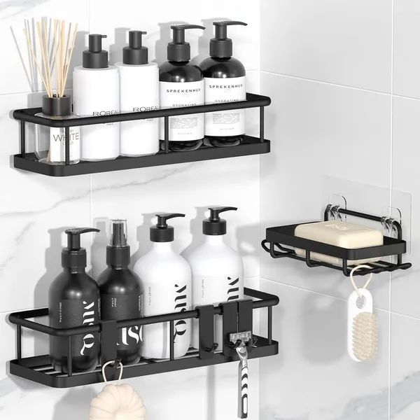 Black_Shower_Caddy_Adhesive_No_Drill_Bathroom_Shower_Organizers_With_Removable_Hooks_Rust_Proof_Shower_Shelves_Wall-Mounted_Shower_Holder_(_3_Pack)