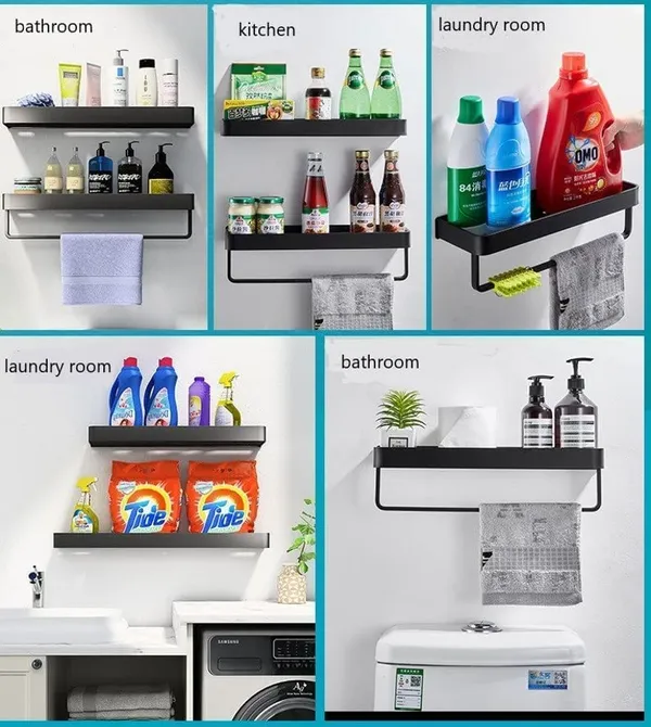 Black_Metal_3_In_1_Shower_Caddy_With_2_Basket_Shelves_1Towel_Holder_Wall_Mounted_Bathroom_Storage_Shampoo_Holder_Organizer_Kitchen_Spice_Rack_Bathroom_Shelf_Ms_Steel_2-Pack