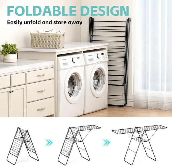 Black_Clothes_Drying_Rack_Oversized_Drying_Rack_Clothing_With_Height-Adjustable_Foldable_Gullwings_Metal_Laundry_Rack_Indoor_Outdoor_Use_No_Assembly
