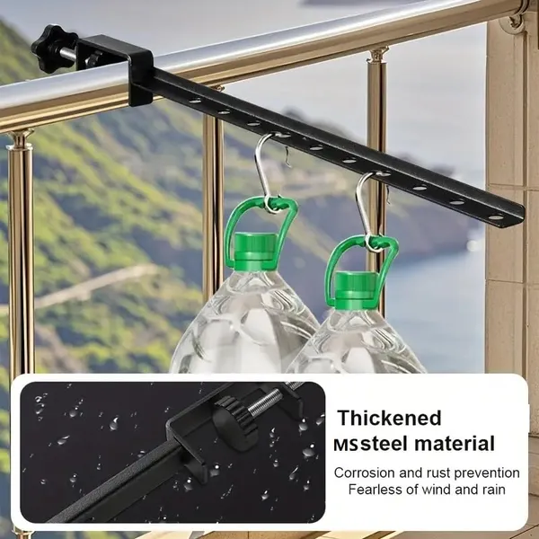 Black_2-Pack_Clamp-On_Clothes_Drying_Rack__No-Drill_Foldable_Steel_Laundry_Hanger_Wall_Mounted_Indoor/Outdoor_Dryer_For_Balcony_Window_Bathroom_&_More