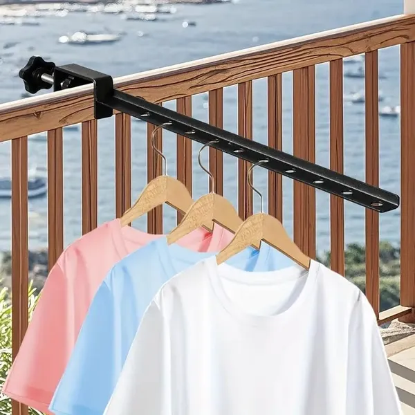 Black_2-Pack_Clamp-On_Clothes_Drying_Rack__No-Drill_Foldable_Steel_Laundry_Hanger_Wall_Mounted_Indoor/Outdoor_Dryer_For_Balcony_Window_Bathroom_&_More