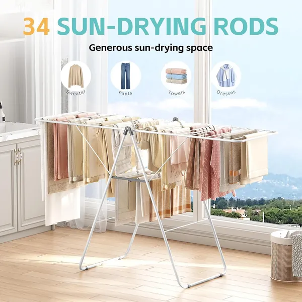 Black_Clothes_Drying_Rack_Oversized_Drying_Rack_Clothing_With_Height-Adjustable_Foldable_Gullwings_Metal_Laundry_Rack_Indoor_Outdoor_Use_No_Assembly