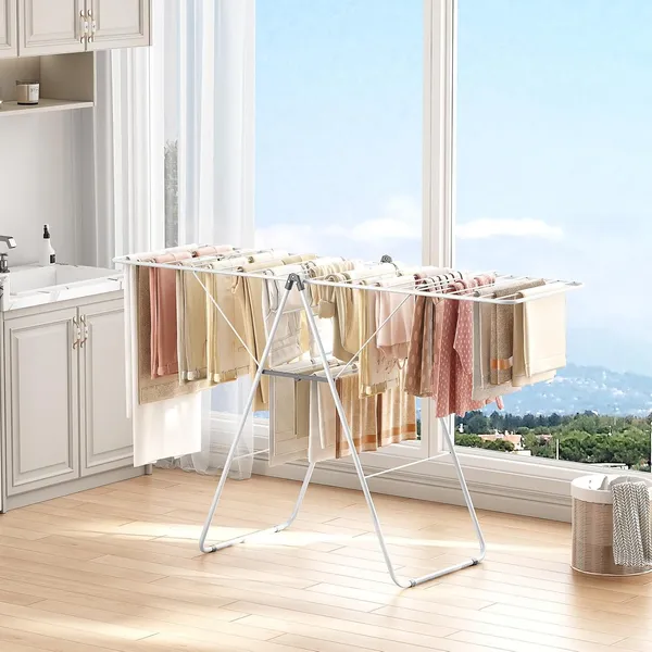 Black_Clothes_Drying_Rack_Oversized_Drying_Rack_Clothing_With_Height-Adjustable_Foldable_Gullwings_Metal_Laundry_Rack_Indoor_Outdoor_Use_No_Assembly