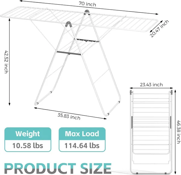 Black_Clothes_Drying_Rack_Oversized_Drying_Rack_Clothing_With_Height-Adjustable_Foldable_Gullwings_Metal_Laundry_Rack_Indoor_Outdoor_Use_No_Assembly