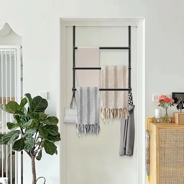 Black_3-Tier_Over_The_Door_Towel_Rack_With_Hooks_Heavy-Duty_Metal_Towel_Holder_For_Bathroom_Door_Hanging_Towel_Bar_Organizer_For_Towels_&_Clothes_Rust-Resistant_(19.37"_L_X_5.9"_W_X_24.4"_H)