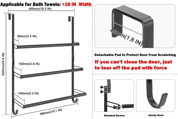 Black_3-Tier_Over_The_Door_Towel_Rack_With_Hooks_Heavy-Duty_Metal_Towel_Holder_For_Bathroom_Door_Hanging_Towel_Bar_Organizer_For_Towels_&_Clothes_Rust-Resistant_(19.37"_L_X_5.9"_W_X_24.4"_H)