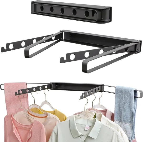 Black_Wall_Mounted_Drying_Rack_Space-Saving_180__Foldable_Clothes_Drying_Rack_Heavy-Duty_Steel_Powder_Coating_Laundry_Rack_With_4_Rods_&_12_Hanger_Holes_Large_Capacity_For_Laundry_Room_Bathroom_Balcony