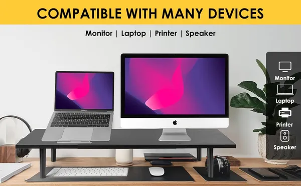 Black_Expendable_Dual-Monitor-Stand-Riser-For-Desk_Adjustable_Length_32-40_Inch__large_Desktop_Computer_Monitor_Riser_For_2_Screens__desk_Shelf_Organizer_Riser_Stand_For_Computer/Laptop/Pc/Printer/Tv