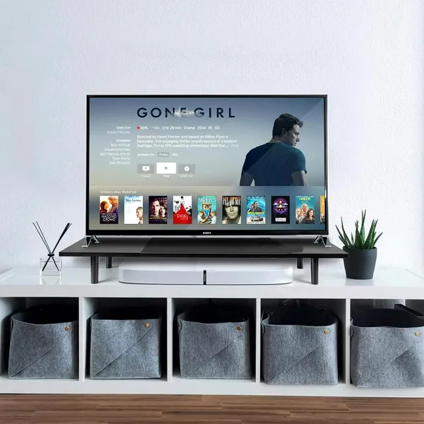 Black_Expendable_Dual-Monitor-Stand-Riser-For-Desk_Adjustable_Length_32-40_Inch__large_Desktop_Computer_Monitor_Riser_For_2_Screens__desk_Shelf_Organizer_Riser_Stand_For_Computer/Laptop/Pc/Printer/Tv