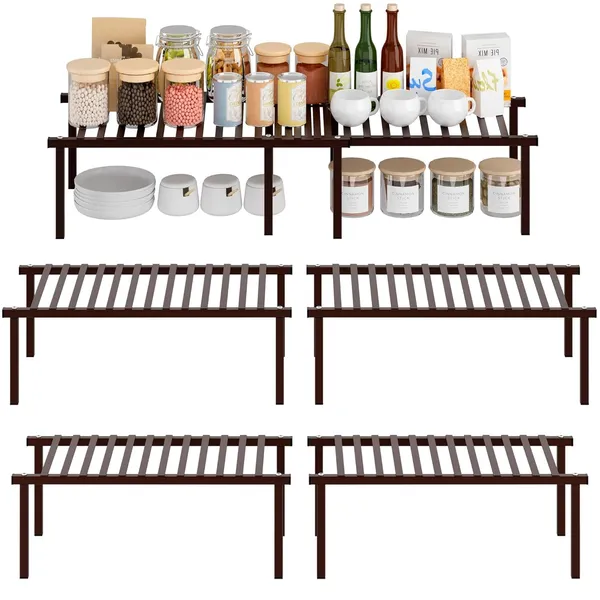 Black_2-Pack_Expandable_Kitchen_Counter_&_Cabinet_Shelf_Organizer_Premium_Heavy-Duty_Adjustable_Storage_Rack