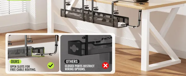 Black_[Upgraded]_2_Pack_Cable_Management_Under_Desk_Tray_27.6"_No_Drill_Open_Slots_Cable_Management_Tray_Cord_Wire_Organizer_Box_With_Clamp_For_Table_Thickness_Up_To_3"_-_No_Desk_Damage_