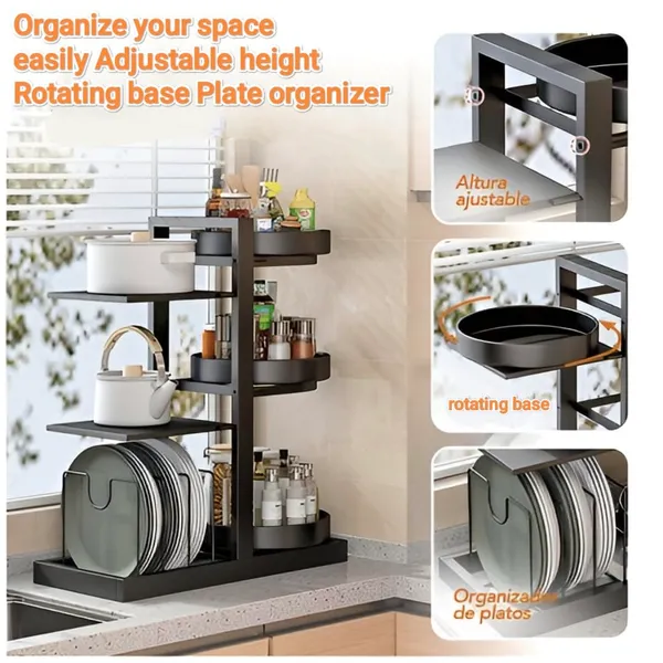 Black_6-Tier_360__Rotating_Spice_Rack_|_Heavy-Duty_Modular_Kitchen_Organizer_For_Pots_Pans_Jars_&_Plates_|_Compact_Countertop_Storage_With_Adjustable_Shelves