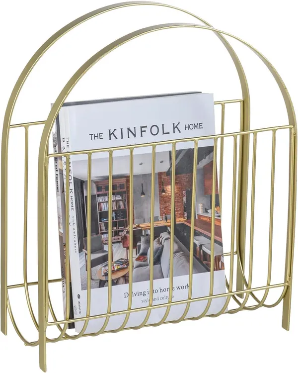 Black_Mid_Century_Metal_Wire_Magazine_Rack_Matte_Finish_Rectangular_Tabletop_Or_Floor_Standing_Engineered_Wood_Modern_Style_(Gold)
