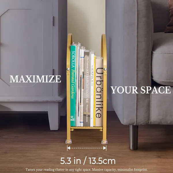 Gold_Freestanding_Magazine_Holder_Modern_Handbag_Design_Metal_Rack_For_Books_Vinyl_Record_Newspaper_Matte_25X4X30_Cm