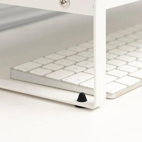 White_Extendable_Metal_Monitor_Stand_For_Desk_Multi-Purpose_Laptop_Riser_Adjustable_Length_11.6-21.3_Inch__office_Desktop_Shelf_Organizer_For_Computer/Laptop/Pc/Printer/Tv(1_Tier)