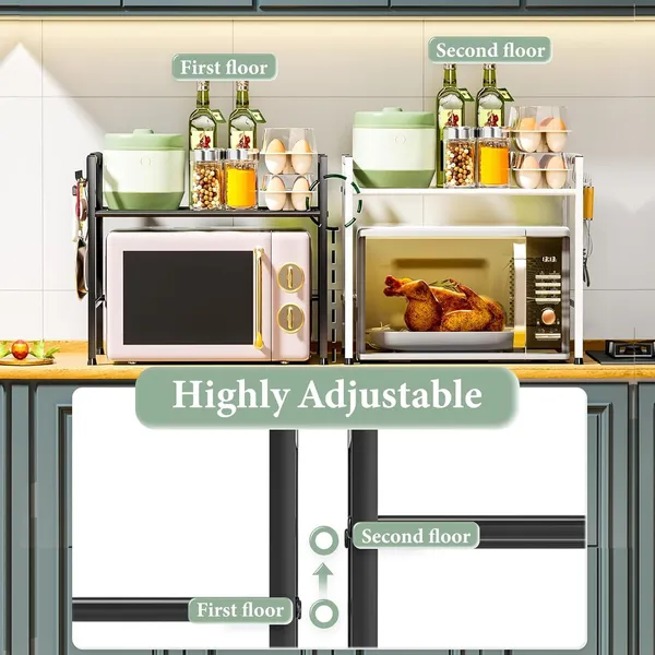 Black_Microwave_Stand_Countertop_2-Tier_Adjustable_Metal_Oven_Rack_With_4_Hooks_Heavy_Duty_Carbon_Steel_Organizer_Shelf_For_Microwave/Oven/Toaster_Kitchen_Storage