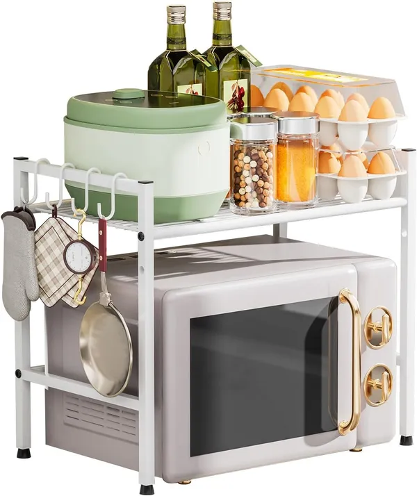 Black_Microwave_Stand_Countertop_2-Tier_Adjustable_Metal_Oven_Rack_With_4_Hooks_Heavy_Duty_Carbon_Steel_Organizer_Shelf_For_Microwave/Oven/Toaster_Kitchen_Storage