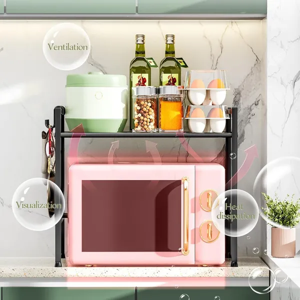 Black_Microwave_Stand_Countertop_2-Tier_Adjustable_Metal_Oven_Rack_With_4_Hooks_Heavy_Duty_Carbon_Steel_Organizer_Shelf_For_Microwave/Oven/Toaster_Kitchen_Storage