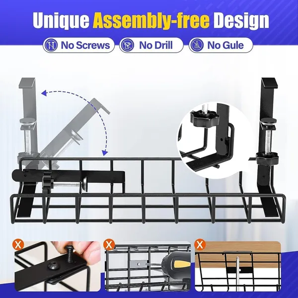 Black_Under_Desk_Cable_Management_Tray_2_Pack_Cinati_Upgraded_Wire_Management_No_Drill_Cable_Tray_With_Clamp_For_Desk_Wire_Management_Computer_Cable_Rack_For_Office_Home_-_No_Damage_To_Desk