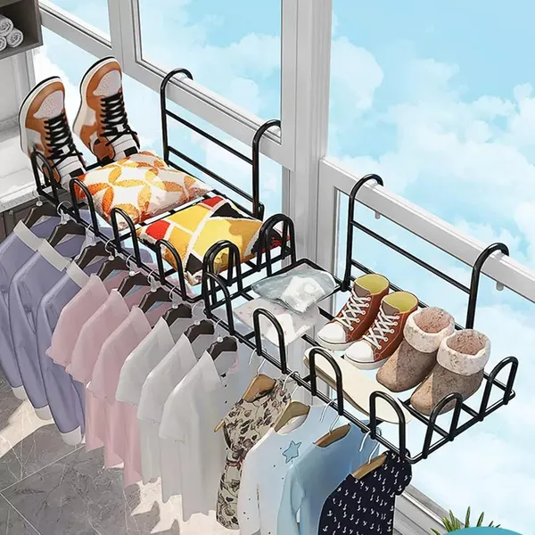 Black_Home_Clothesline_Iron_Railings_Drying_Shoe_Rack_Metal_Drying_Racks_Underwear_Drying_Rack_Portable_Space-Saving_Clothes_Drying_Rack