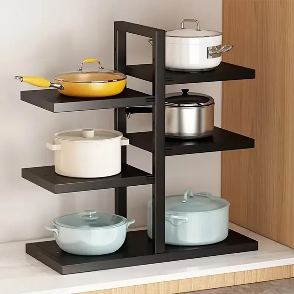 Black_6_Tier_Heavy_Duty_Adjustable_Pot_&_Pan_Under_Sink_Organizer_Pot_Holder_Cookware_Pot_Lid_Holder_6_Tier_Pot_Organizer_Pots_And_Pans_Organizer_For_Cabinetkitchen_Storage_Shelf