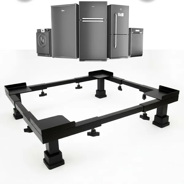 Black_Adjustable_Washing_Machine_&_Fridge_Stand_Heavy_Duty_Cooler_&_Dishwasher_Base_With_Wheels_|_300_Kg_Capacity_|_Expandable_(Min:_19"X20"_Max:_28"X31")_|_Anti-Vibration_&_Rust-Proof_