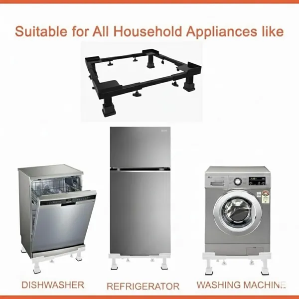 White_Adjustable_Washing_Machine_&_Fridge_Stand_Heavy_Duty_Cooler_&_Dishwasher_Base_With_Wheels_|_300_Kg_Capacity_|_Expandable_(Min:_19"X20"_Max:_28"X31")_|_Anti-Vibration_&_Rust-Proof_