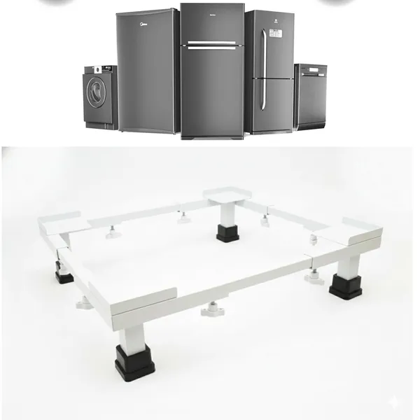 White_Adjustable_Washing_Machine_&_Fridge_Stand_Heavy_Duty_Cooler_&_Dishwasher_Base_With_Wheels_|_300_Kg_Capacity_|_Expandable_(Min:_19"X20"_Max:_28"X31")_|_Anti-Vibration_&_Rust-Proof_