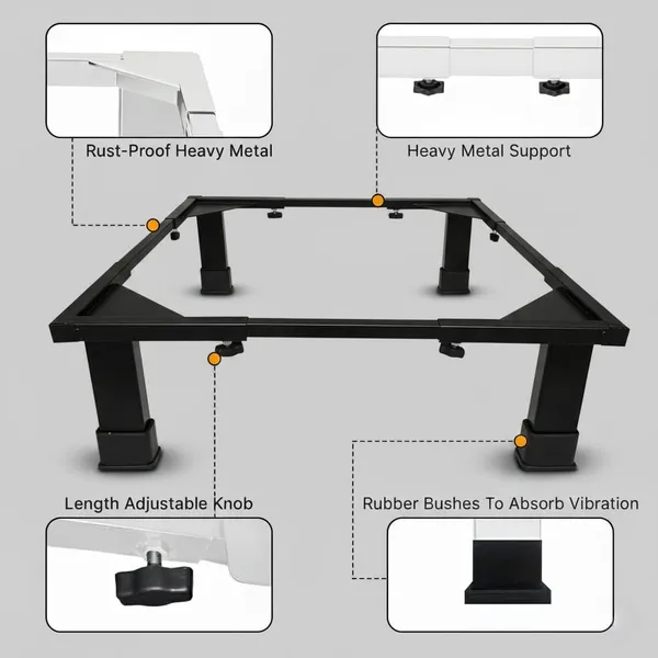 Black_Adjustable_Washing_Machine_Stand_No_Wheels_|_Metal_Base_For_Fully/Semi_Automatic_Top/Front_Load_Fridge_&_Dishwasher_|_160Kg_Capacity_|_(Min:16"X16"_Max:26"X26")_