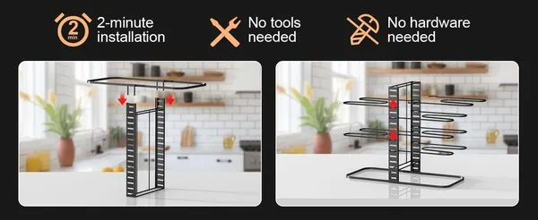 Black_8-Tier_Pots_And_Pans_Organizer_Rack_Under_Cabinet_15_Heightkitchen_Cabinet_Organizers_And_Storage_Light-Duty_Adjustable_Pot_Racks_Pan_Organizers_(Standard-15_H-)
