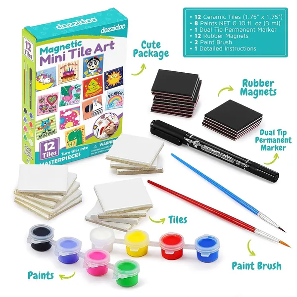 Black_Tisany_Toy_Diy_Magnetic_Mini_Tile_Art_Paint_&_Make_Your_Own_Fridge_Tile_Art_&_Crafts_Kits_For_Children_|_Party_Favor_Pack_Schools_Birthdays_|_For_Boys_&_Girls_Ages_3+