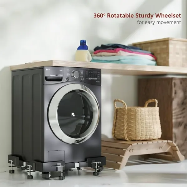 Black_Washing_Machine_Stand_Adjustable_Heavy-Duty_Metal_Trolley_With_Wheels_8_Anti-Vibration_Rubber_Grips_Load_Capacity_250Kg_Suitable_For_Washing_Machine_Fridge_Dishwasher_&_Air_Cooler