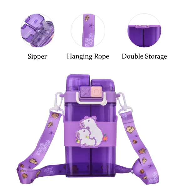 Violet_Capybara_Water_Bottle_2_In_1_Childrens_Water_Bottle_For_Kids