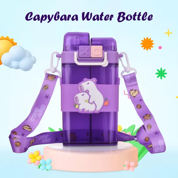 Violet_Capybara_Water_Bottle_2_In_1_Childrens_Water_Bottle_For_Kids
