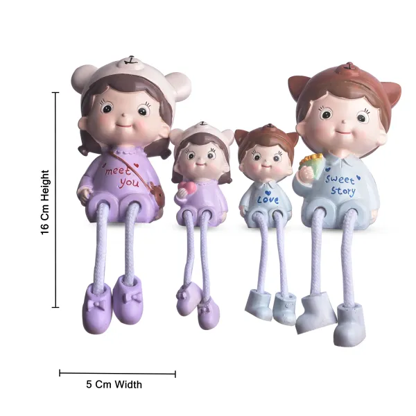 Purple_Family_Miniature_Statue_With_Bear_Cap_|_Showpiece_Statue_For_Kids