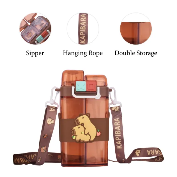 Brown_Capybara_Water_Bottle_/_2_In_1_Water_Bottle_For_Kids_For_Kids
