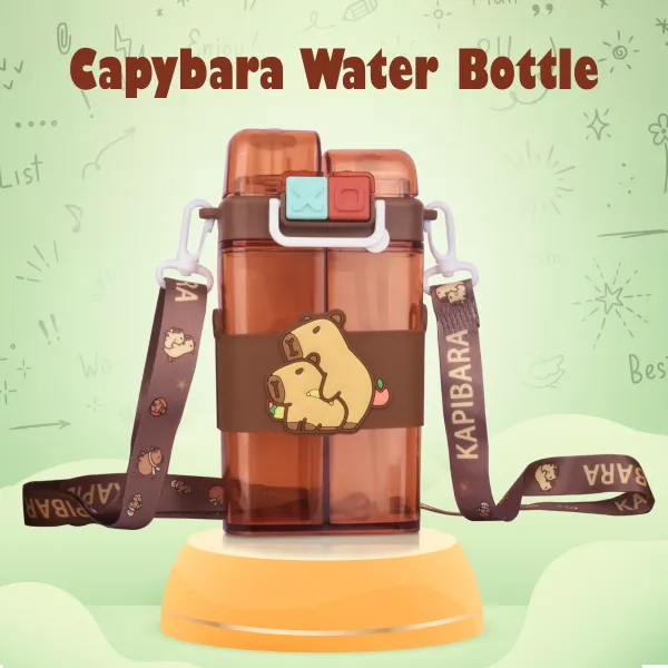 Brown_Capybara_Water_Bottle_/_2_In_1_Water_Bottle_For_Kids_For_Kids