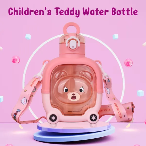 Pink_Teddy_Bear_Water_Bottle_Childrens_Water_Bottle_For_Kids