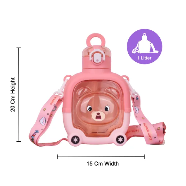 Pink_Teddy_Bear_Water_Bottle_Childrens_Water_Bottle_For_Kids